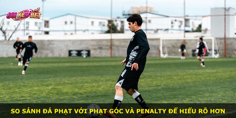 So sánh đá phạt với phạt góc và penalty để hiểu rõ hơn