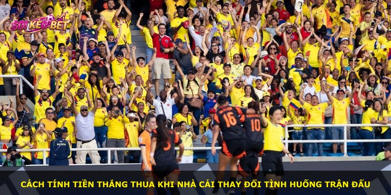 Cách tính tiền thắng thua khi nhà cái thay đổi tình huống trận đấu