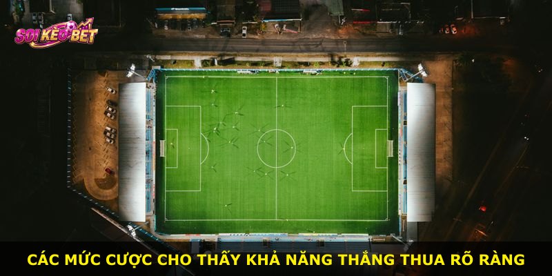 Các mức cược cho thấy khả năng thắng thua rõ ràng