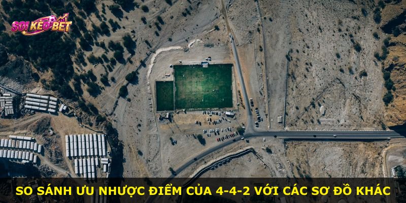 So sánh ưu nhược điểm của 4-4-2 với các sơ đồ khác