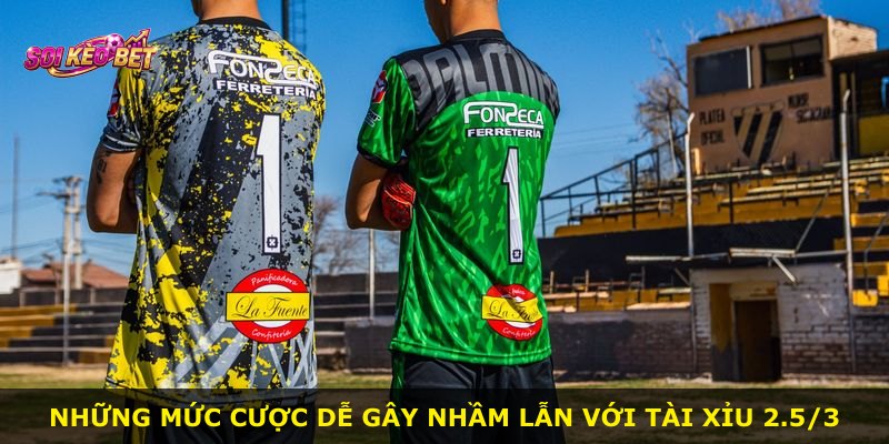 Những mức cược dễ gây nhầm lẫn với Tài Xỉu 2.5/3